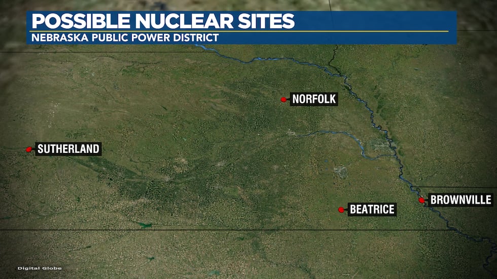 Nppd Map NPPD identifies 4 Nebraska communities as potential small modular ...