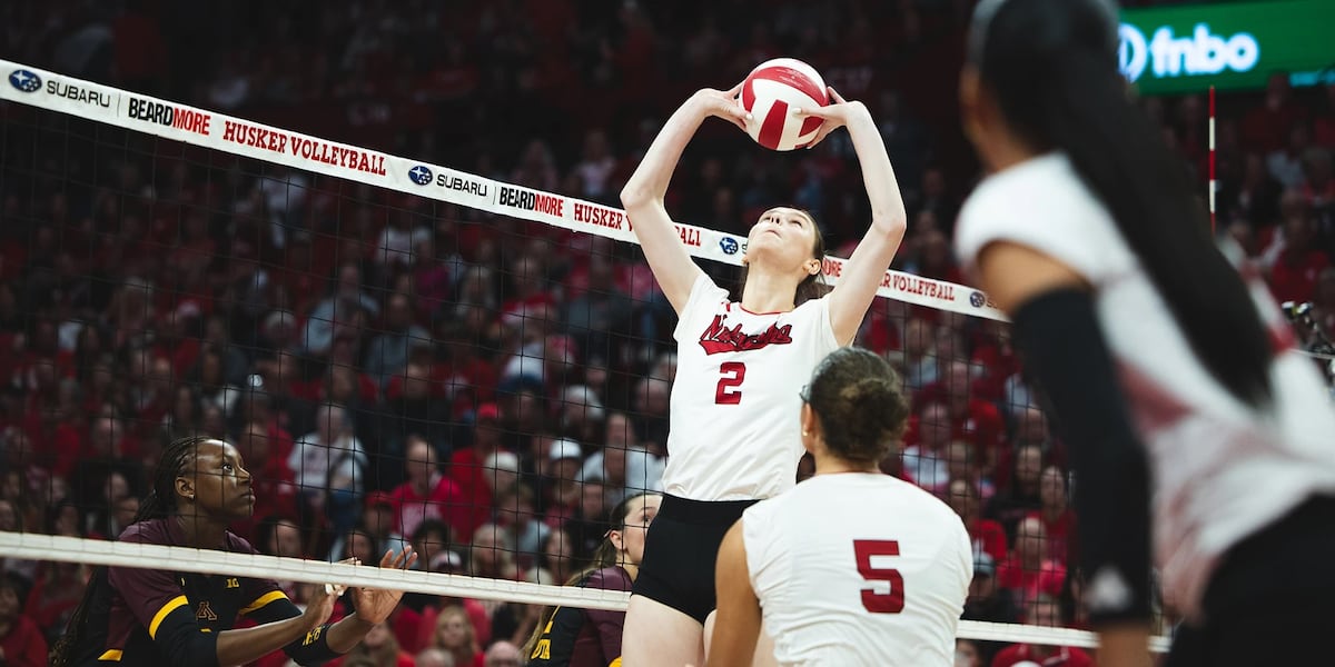 Nebraska Volleyball will make at least 19 regular-season national TV appearances