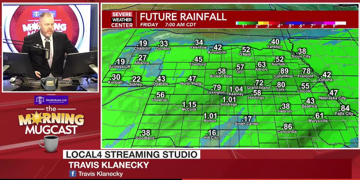 Cledest Rain returns to the area, followed by the coldest air of the fall so far