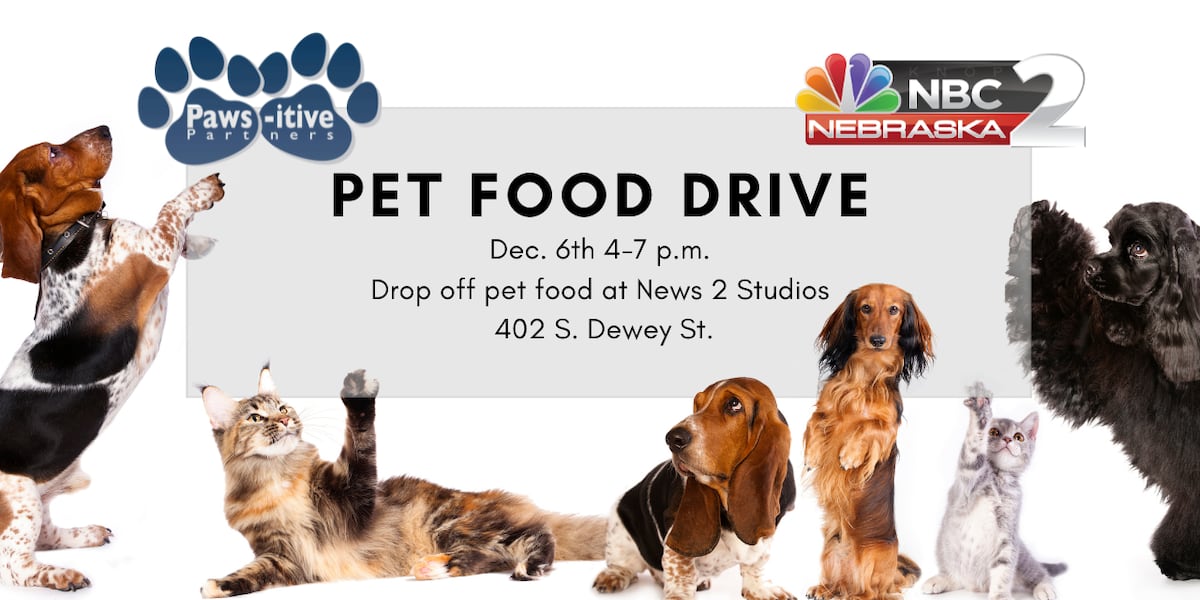 Paws Drive News 2 partners with PAWS-itive Partners Humane Society for pet food drive