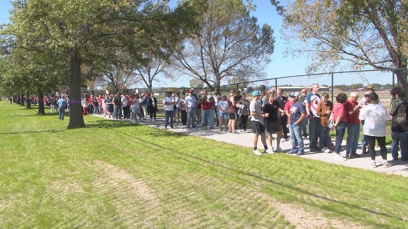 North Platte residents were among those who traveled east to Hall County on Monday to see...