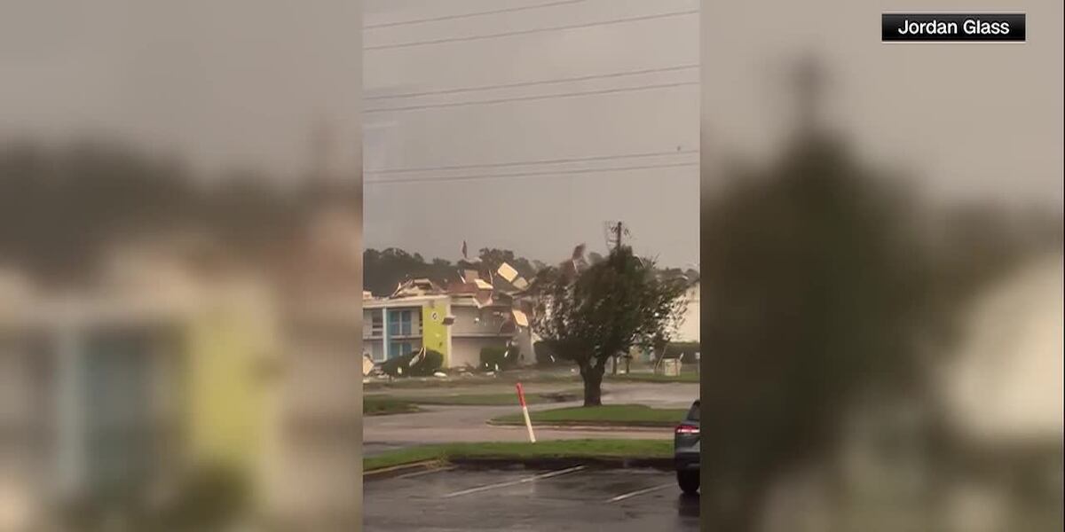 Box R Area Florida Map Video shows roof sections peeling away as storm makes landfall