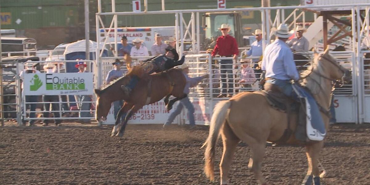 Sutherland Nebraska Rodeo Night one of Sutherland Fourth of July Rodeo