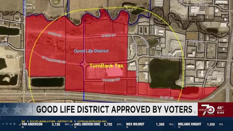 The Good Life District program would turn sales tax revenue back to the city.