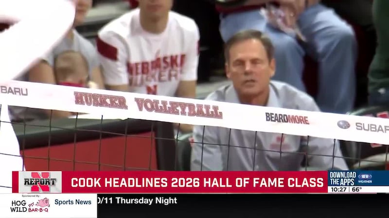 Former Husker volleyball coach John Cook and six student-athletes will make up the 2026...