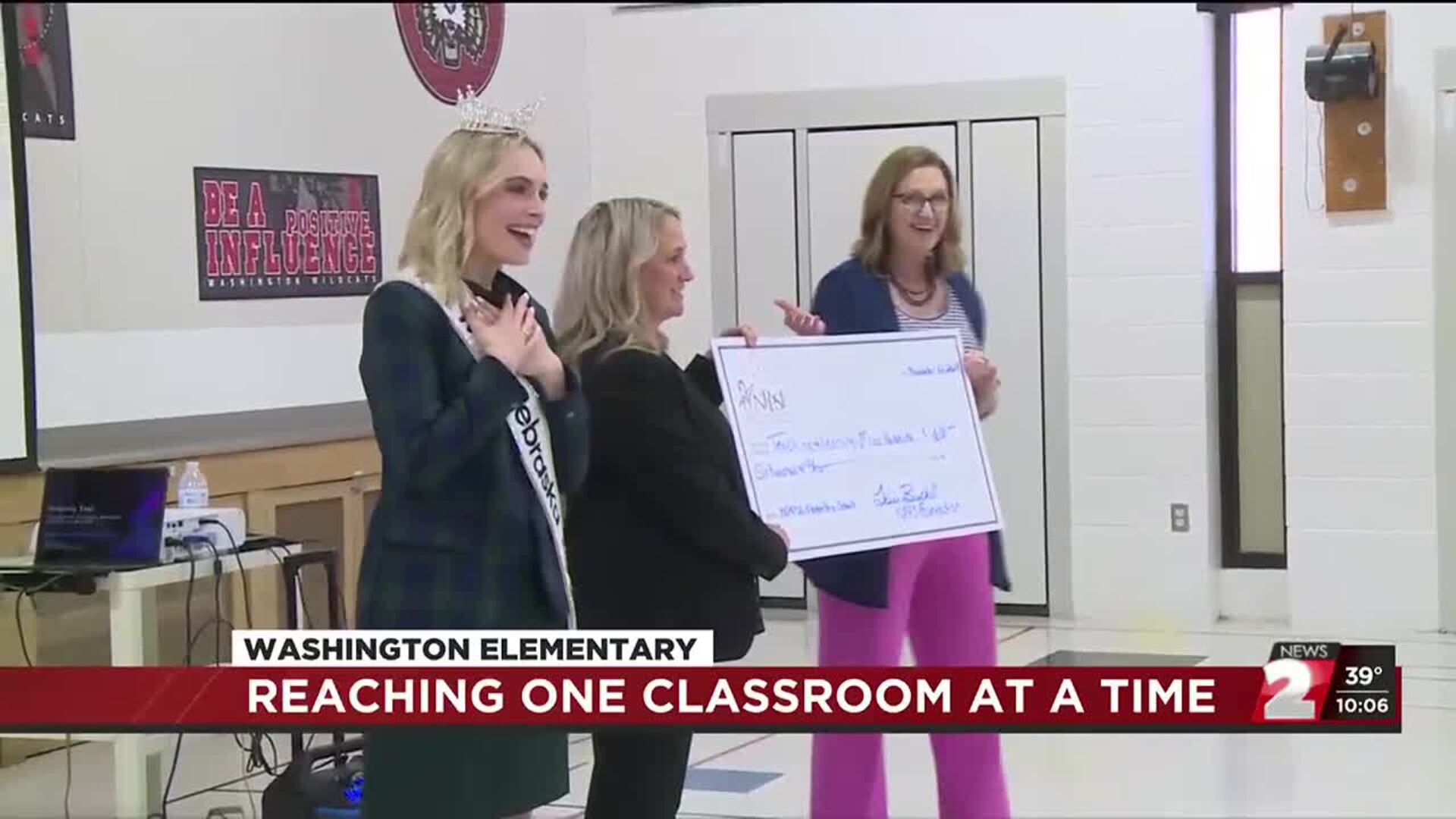 REACHing One Classroom At A Time: Miss Nebraska awarded grant to